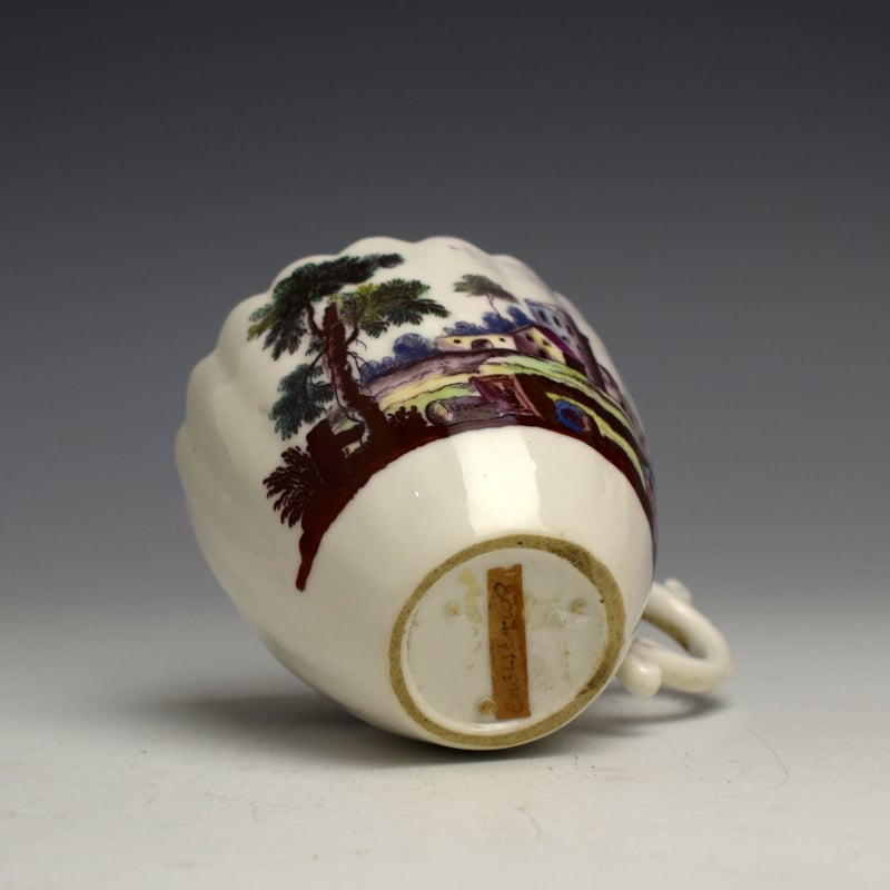 Chelsea Fluted Meissen style Decorated Cup c1752 (6)