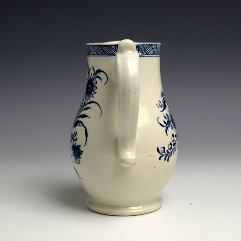 Chocolate Pot Decorated with Flower Sprays and Insects c1770 (3)