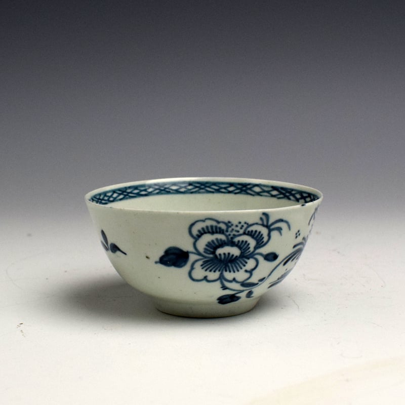 Christians Liverpool Flowering Rock Pattern Tea Bowl and Saucer 1765 (5)