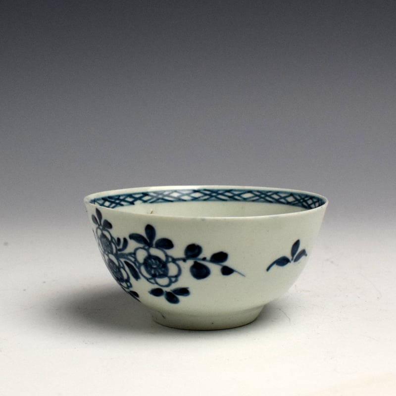 Christians Liverpool Flowering Rock Pattern Tea Bowl and Saucer 1765 (6)