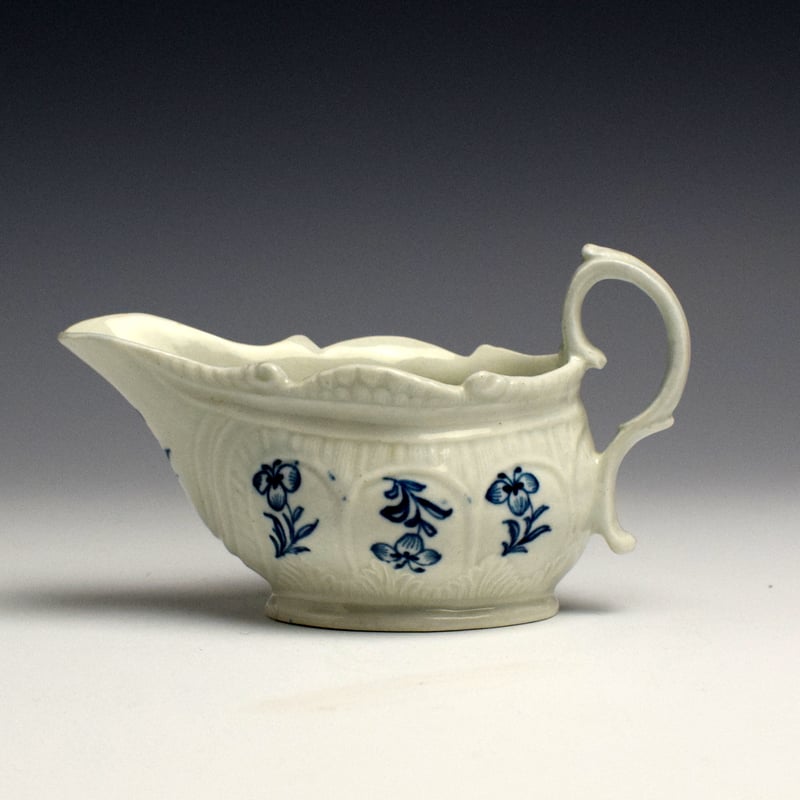 Philip Christians Floral Sprays Pattern Creamboat c1770-75