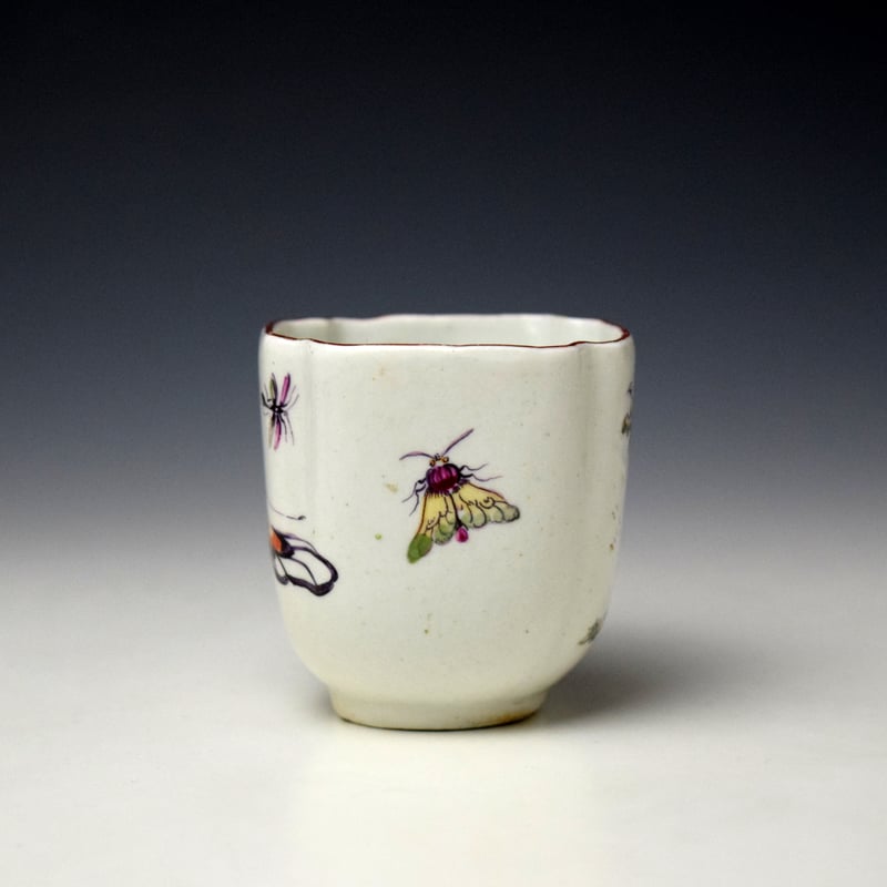 Derby Bird Pattern Coffee Cup c1760 (2)