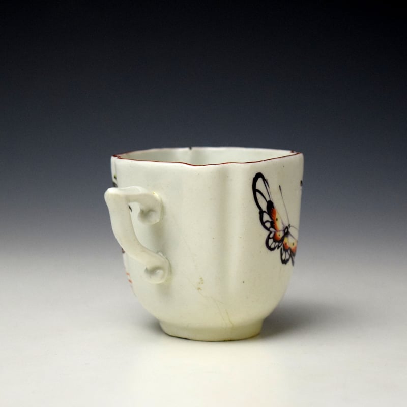 Derby Bird Pattern Coffee Cup c1760 (4)
