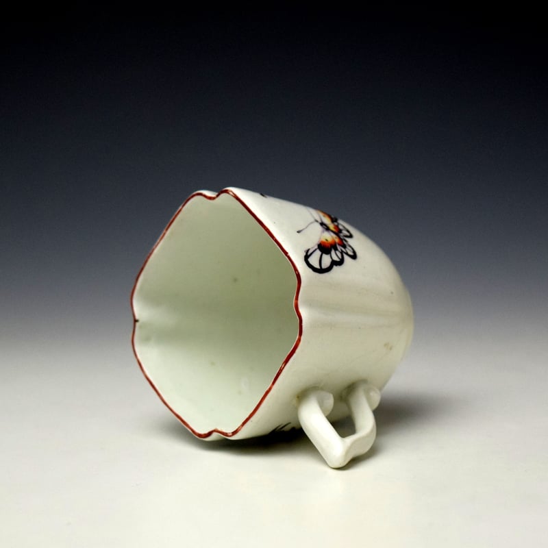Derby Bird Pattern Coffee Cup c1760 (6)