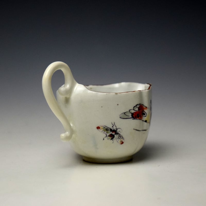 Derby Bird Pattern Creamboat c1760-65 (6)
