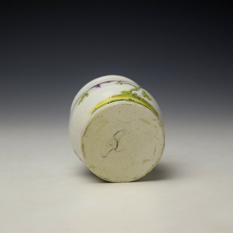 Derby Fancy Bird Pattern Inkwell c1760 (6)