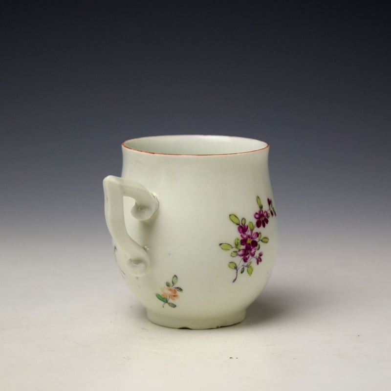 Derby Floral Pattern Bell Shaped Coffee Cup c1755-60 (4)