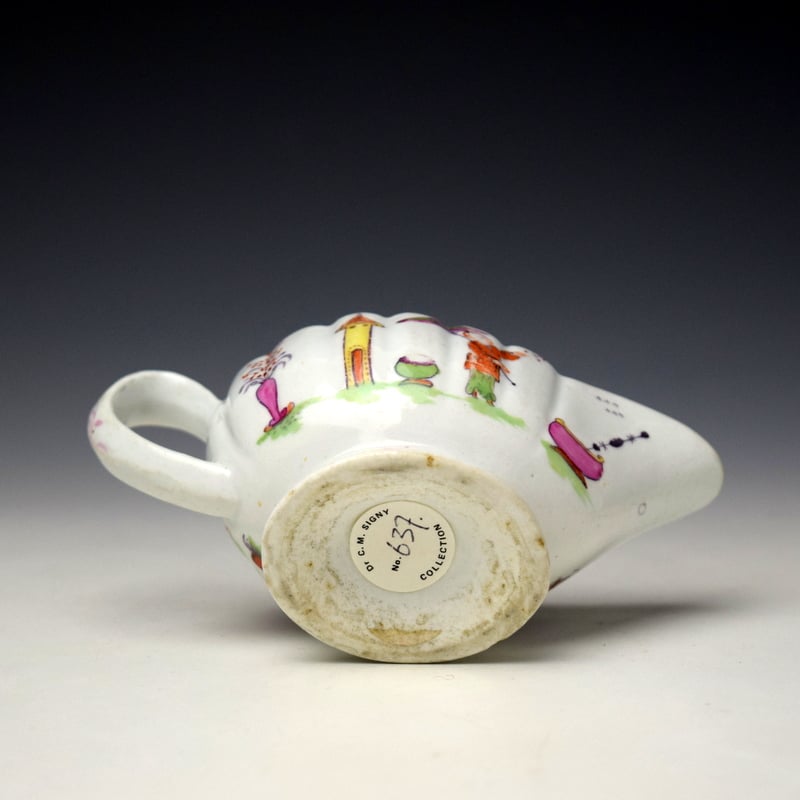 Derby Fluted Creamboat c1760-65 (9)