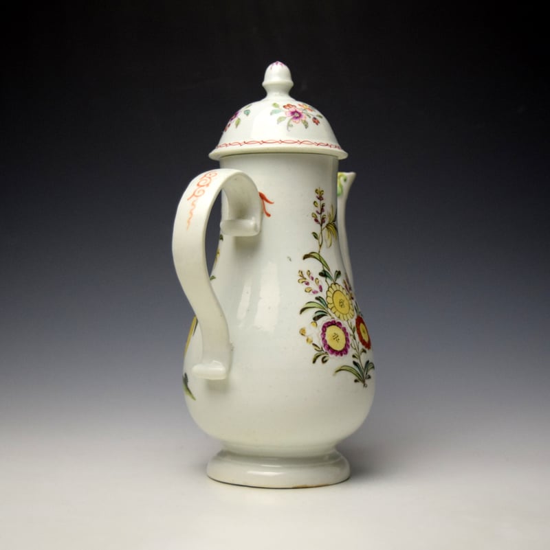 Derby Lady With Long Sleeves Pattern Coffee Pot and Cover c1760-65 (5)