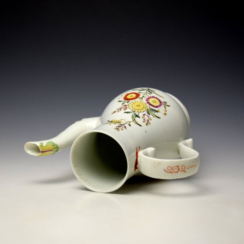 Derby Lady With Long Sleeves Pattern Coffee Pot and Cover c1760-65 (7)