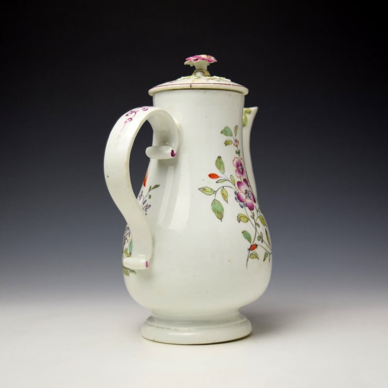 Derby Mandarin Pattern Coffee Pot and Cover c1758-65 (5)