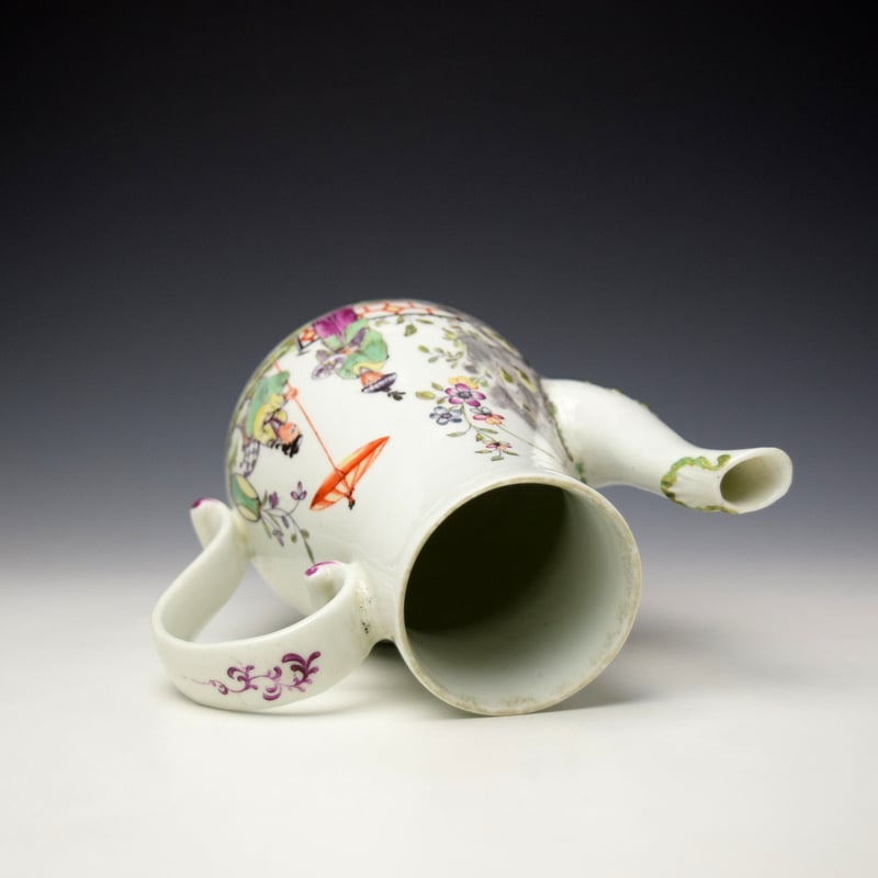 Derby Mandarin Pattern Coffee Pot and Cover c1758-65 (6)