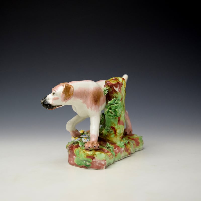 Derby Porcelain Model of a Pointer c1820 (4)
