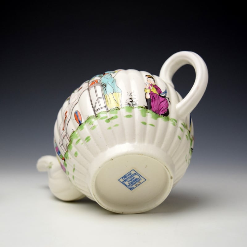 Derby Vase Fishing Pattern Teapot and Cover c1758-60 (8)