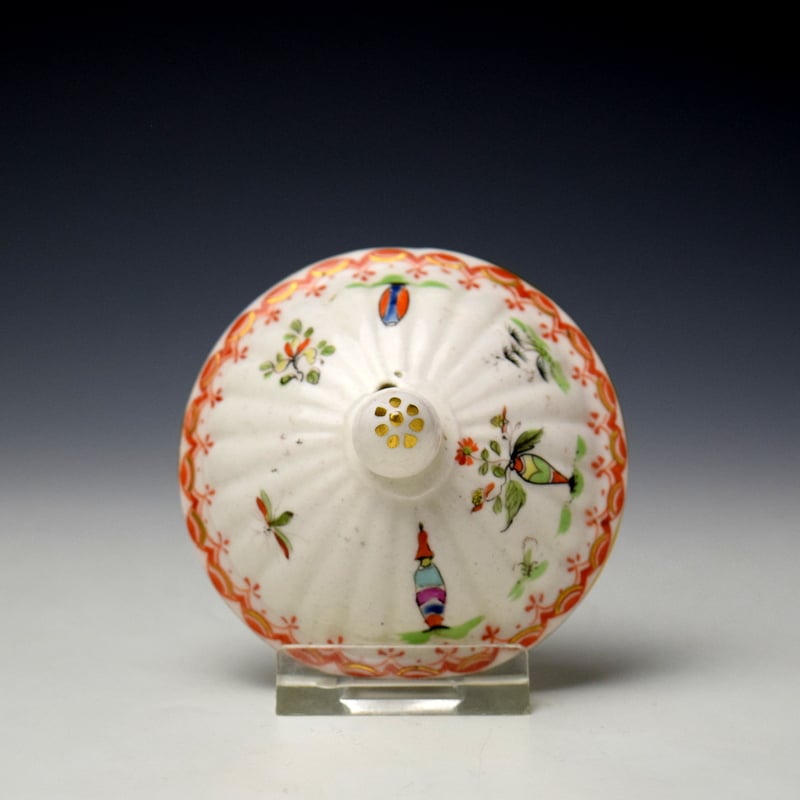 Derby Vase Fishing Pattern Teapot and Cover c1758-60 (9)