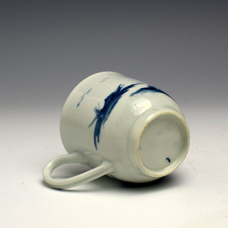 Early Worcester Gazebo Pattern Coffee Cup c1756-58 (6)