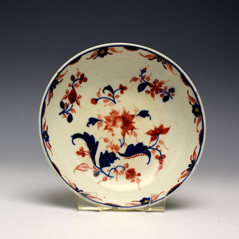 Imari Floral Pattern Saucer c1775-80