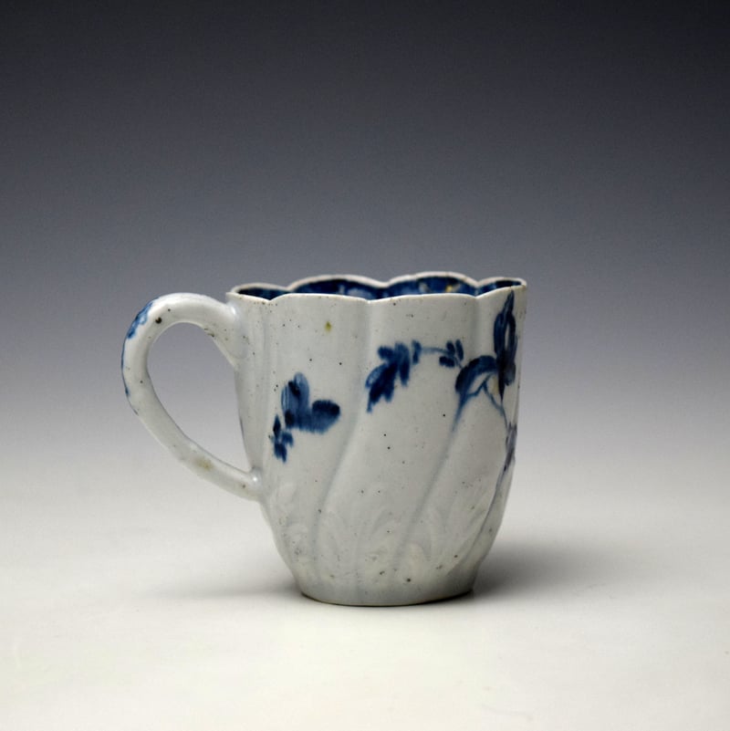 Isleworth Mansfield Pattern Coffee Cup c1765-70 (4)