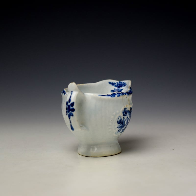 Isleworth Moulded Floral Sprays Pattern Butterboat c1770-75 (6)