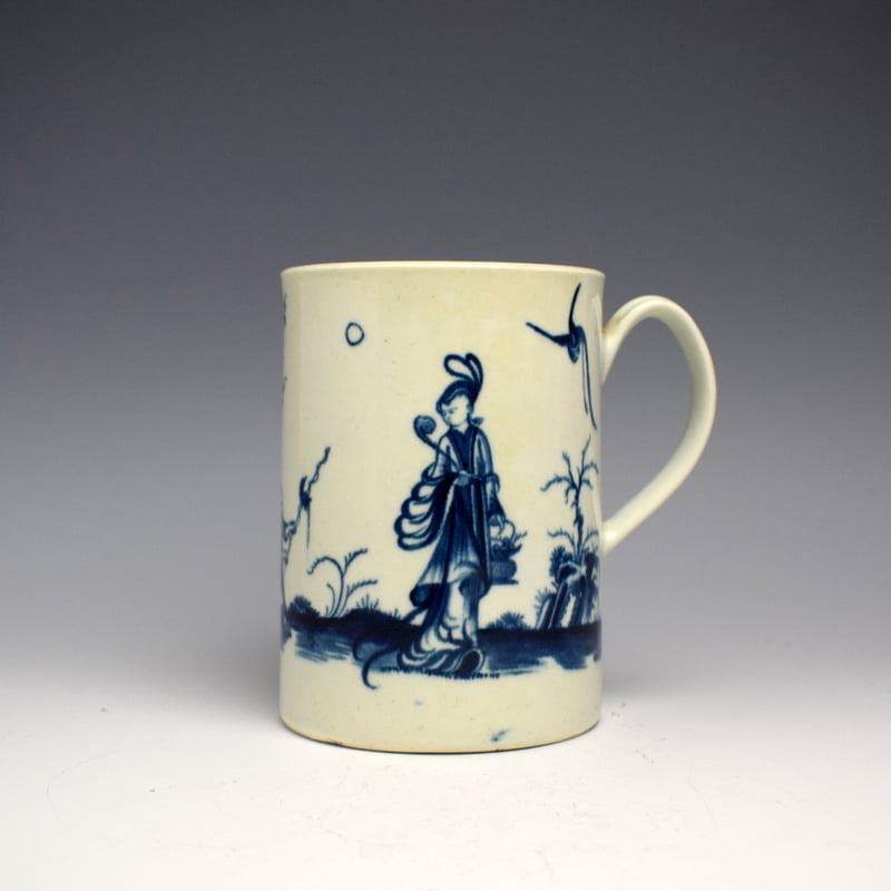 Large Walk in the Garden Pattern Tankard c1760-65