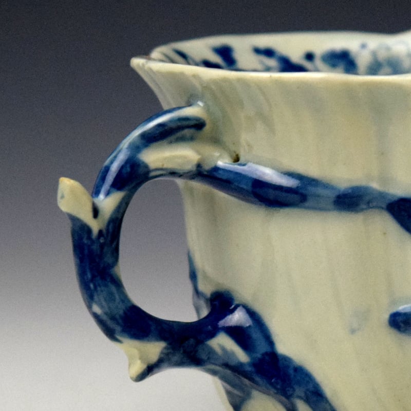 Limehouse Moulded Floral and Vine Pattern Coffee Cup c1746-48 (4)