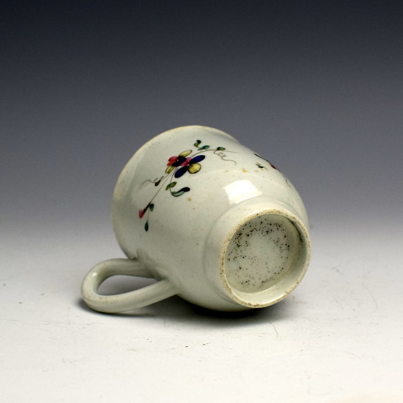 Liverpool Christians Floral Decorated Coffee Cup c1765 (6)