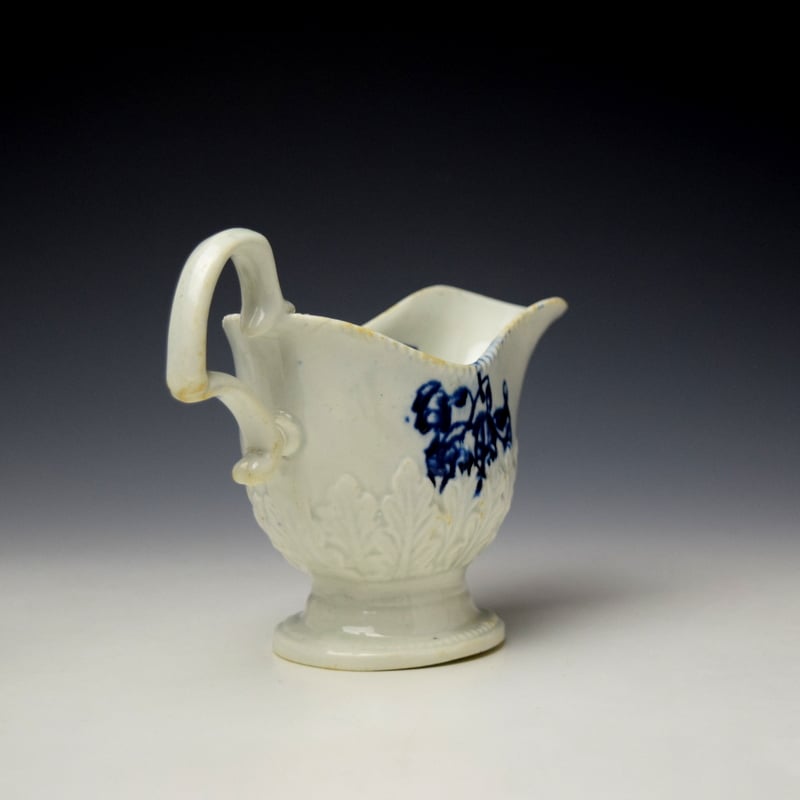 Liverpool John Pennington Convolvulus Pattern High Footed Sauceboat c1775 (5)