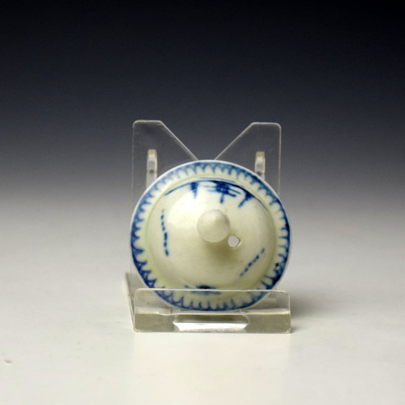 Liverpool John Pennington House Willow Landscape Pattern Toy Teapot c1770-75 (9)