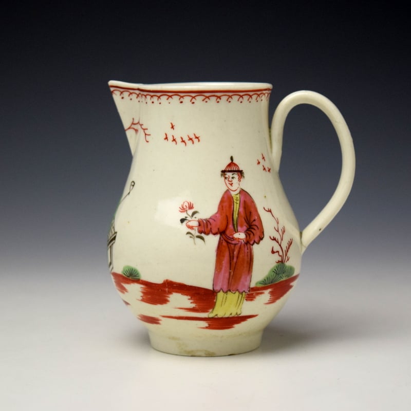 Liverpool John Pennington Smokers Valet Pattern Sparrow Beak Jug c1780-85 (1)