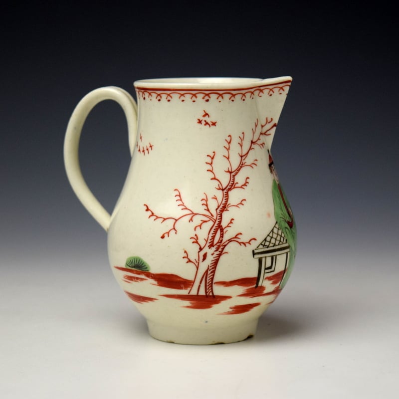 Liverpool John Pennington Smokers Valet Pattern Sparrow Beak Jug c1780-85 (3)