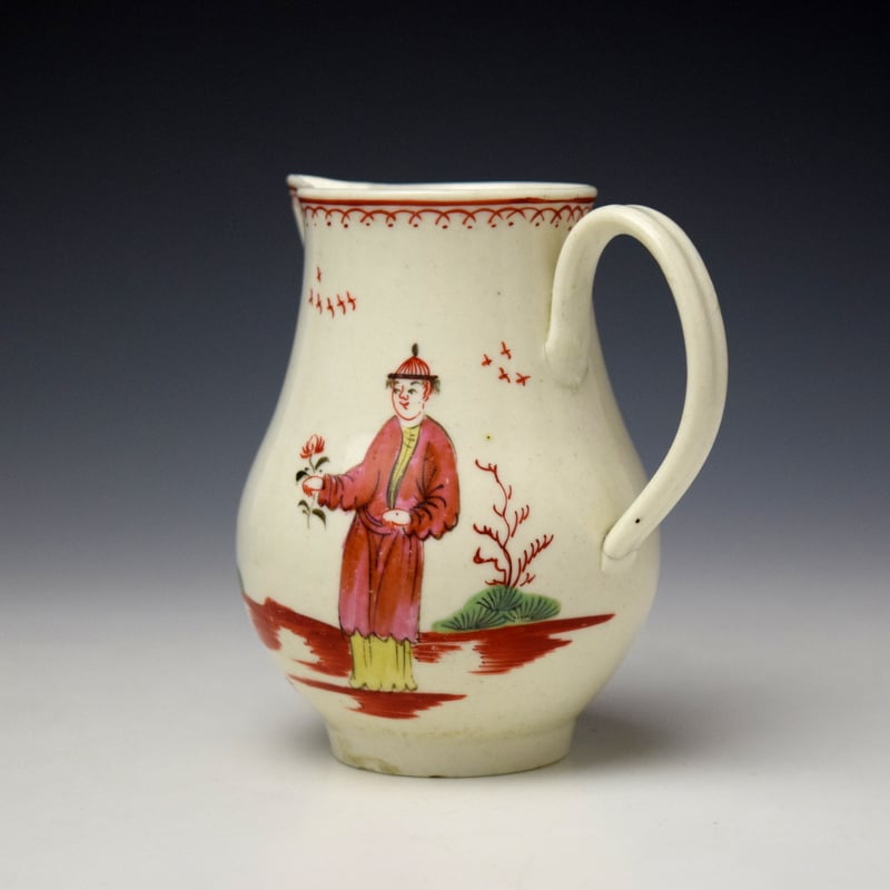 Liverpool John Pennington Smokers Valet Pattern Sparrow Beak Jug c1780-85 (5)