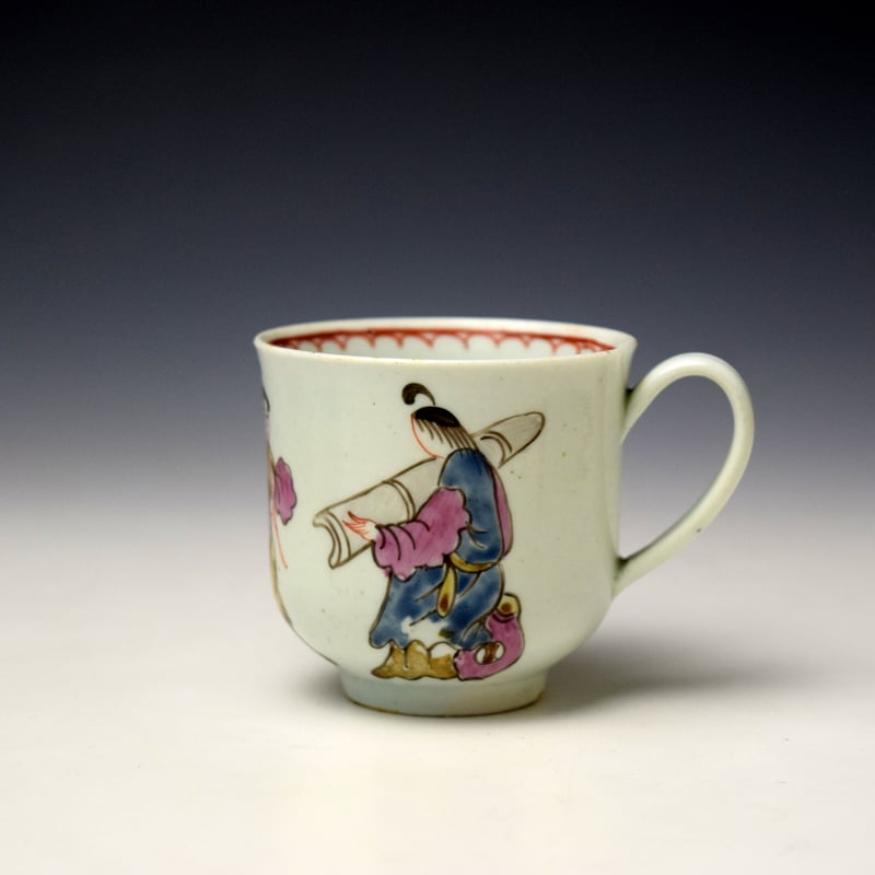 Uncommon Philp Christian Koto Player Pattern Coffee Cup c1765-70