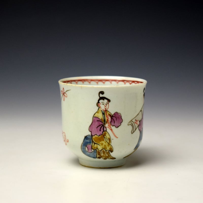Liverpool Philp Christain Koto Player Pattern Coffee Cup c1765-70 (2)