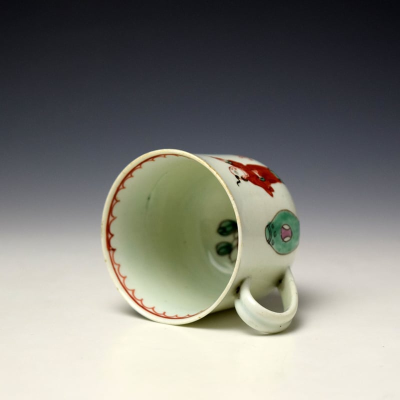 Liverpool Philp Christain Koto Player Pattern Coffee Cup c1765-70 (5)