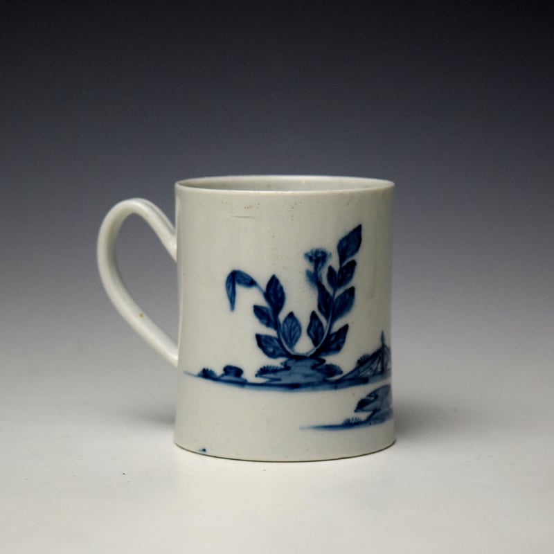 Liverpool Richard Chaffers Flowering Plants and Triangular Fence Pattern Coffee Can c1756-58 (3)