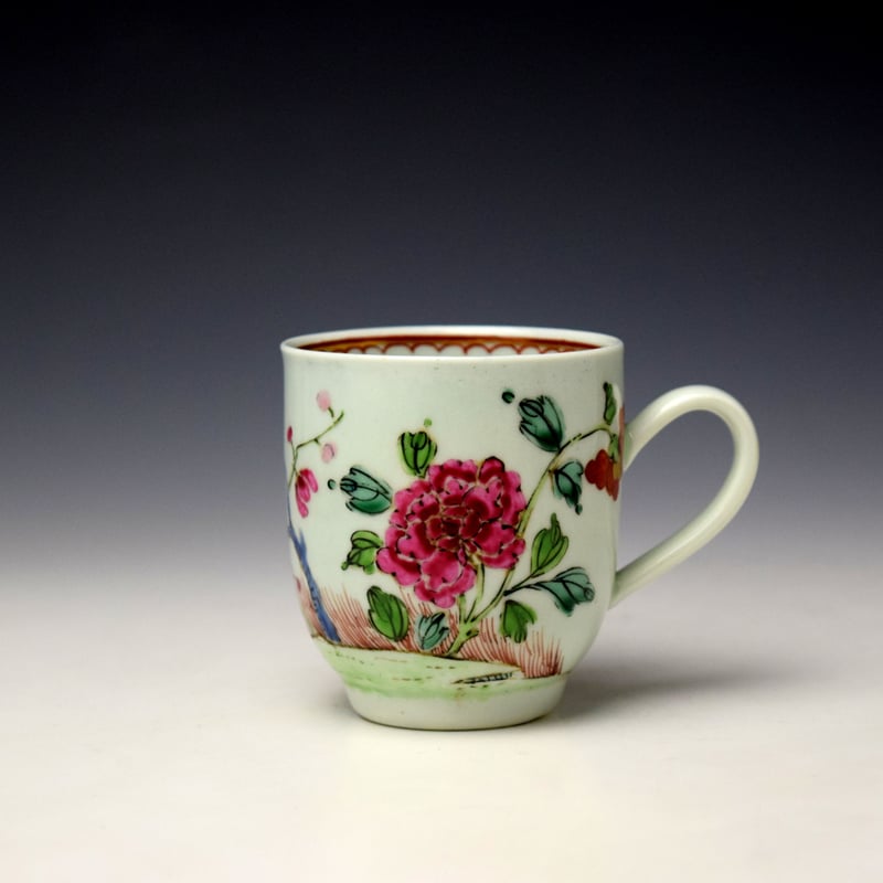 Richard Chaffers Flowering Plants Pattern Coffee Cup c1758-62 Rod Jellicoe Collection