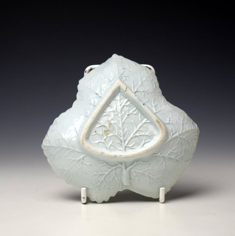 Liverpool Richard Chaffers Moth Pattern Pickle Dish c1758-62 (2)
