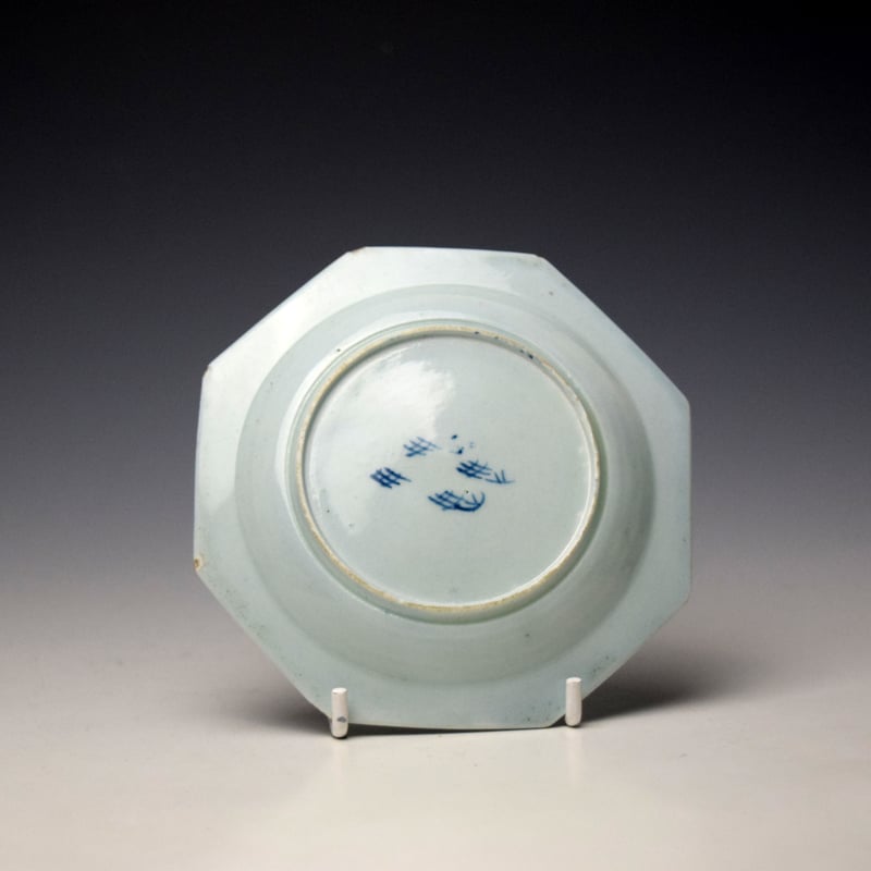 Liverpool Richard Chaffers Octagonal Saucer c1756-60 (2)