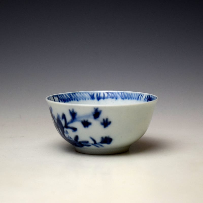 Liverpool Samuel Gilbody Flowering Root Pattern Teabowl and Saucer c1755-61 (5)