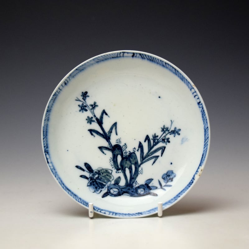 Liverpool Samuel Gilbody Flowering Root Pattern Teabowl and Saucer c1755-61 (8)