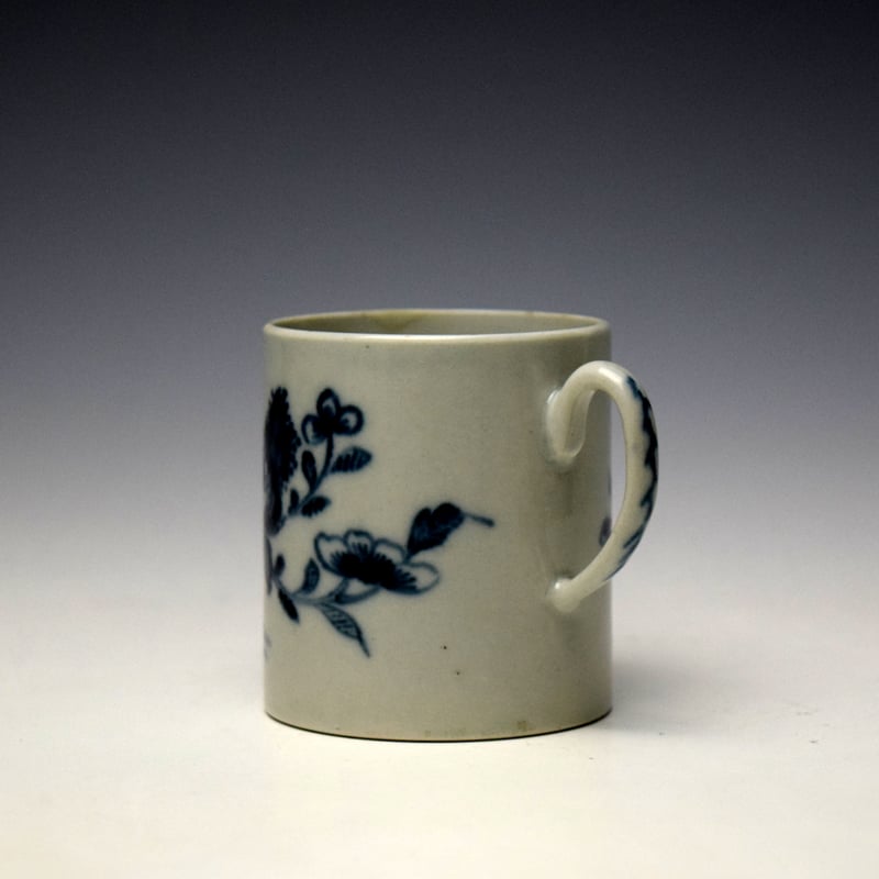 Liverpool William Reid Flowering Peony Pattern Coffee Can c1758-60 (5)