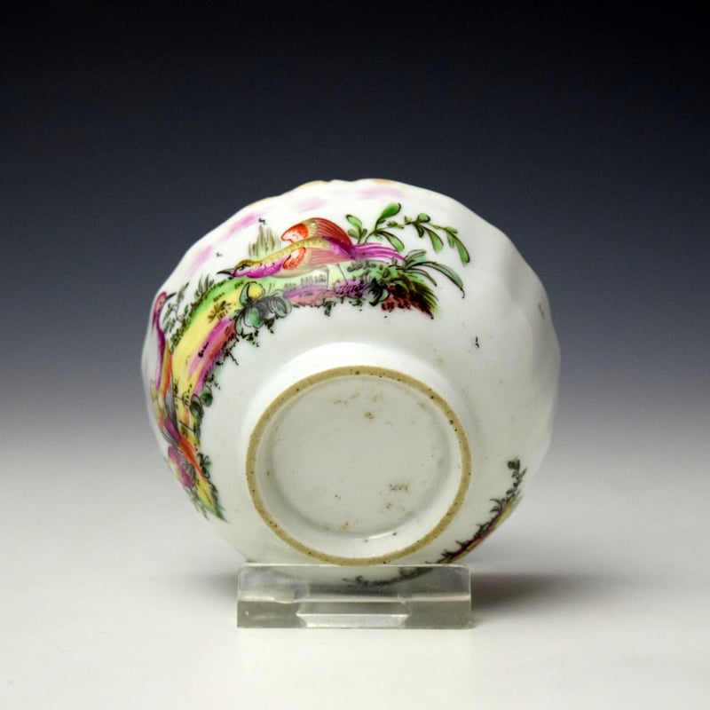 Longton Hall Fancy Birds Pattern Teabowl c1756-60 (7)