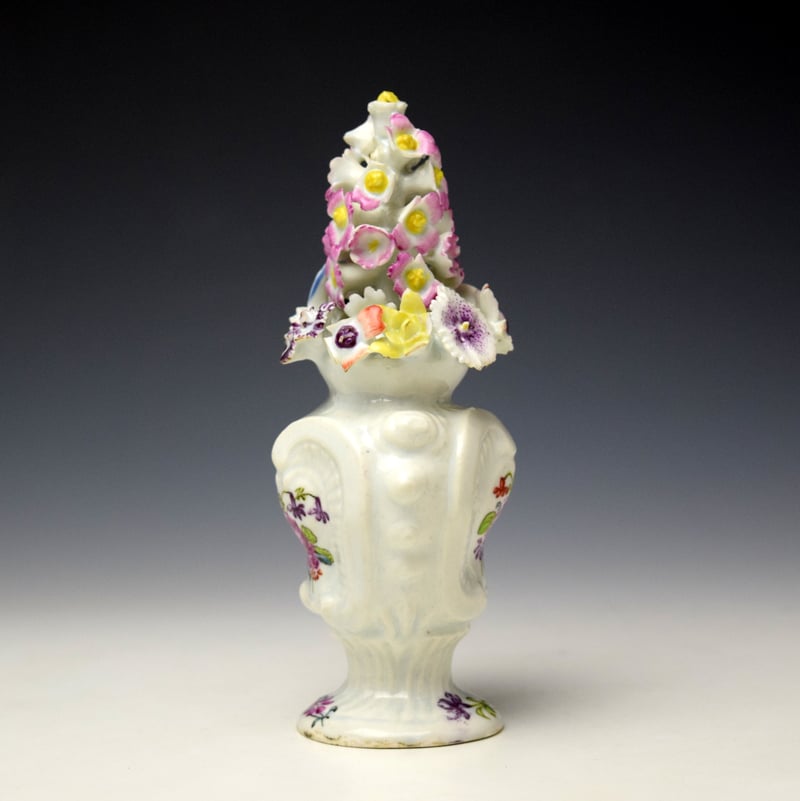 Longton Hall Miniature Vase c1756-60 (2)