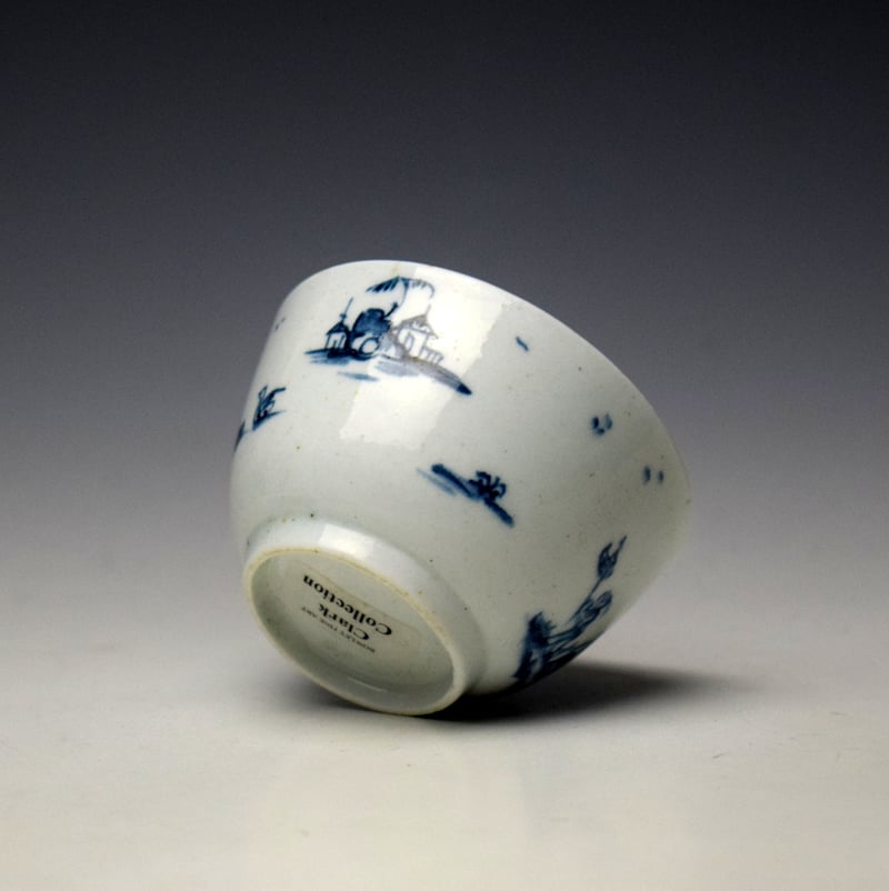 Lowestoft A Windy Day Pattern Teabowl and Saucer c1761-63 (8)