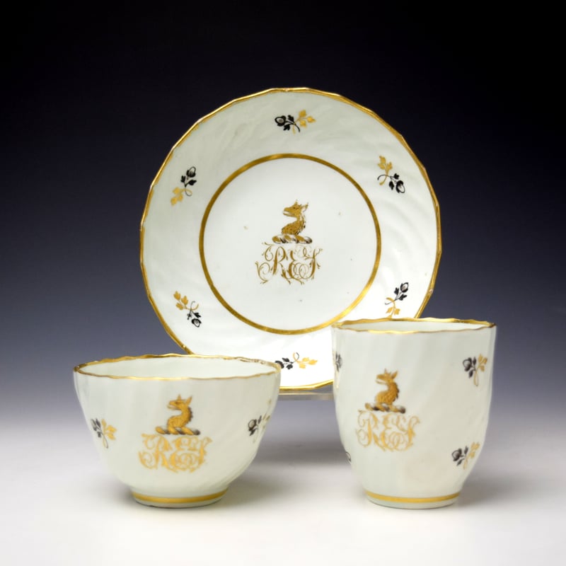 Very Rare Armorial Trio c1795-1800