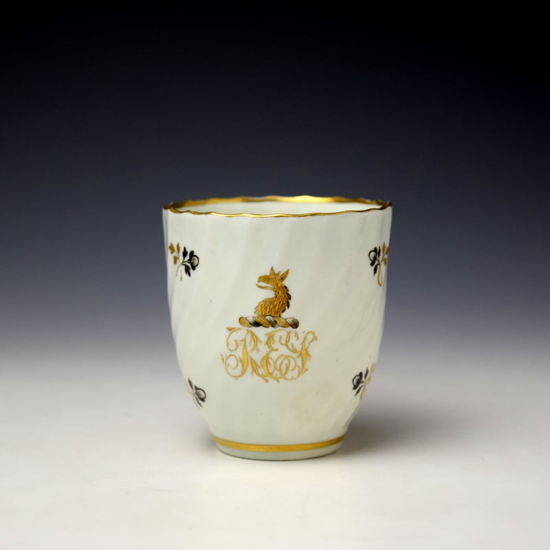 Lowestoft Armorial Trio c1795-1800 (3)