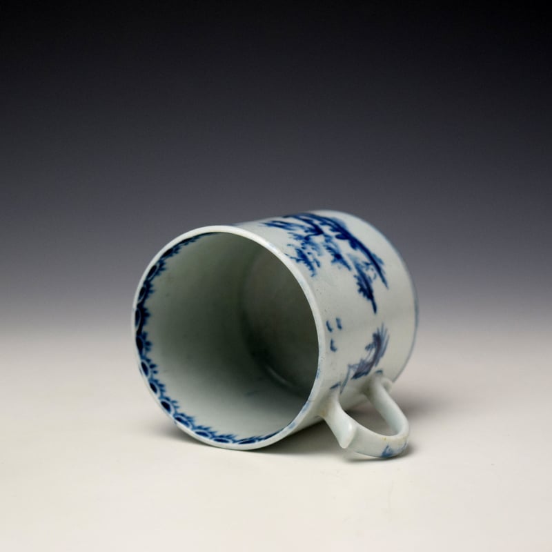 Lowestoft Boy on the Bridge Pattern Coffee Can c1765 (6)