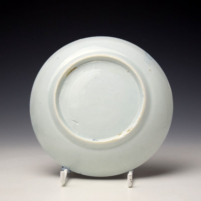 Lowestoft Boy on the Bridge Pattern Saucer c1762-65 (2)