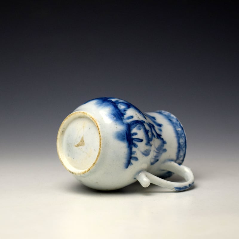 Lowestoft Boy on the Bridge Pattern Sparrow Beak Jug c1760-62 (7)