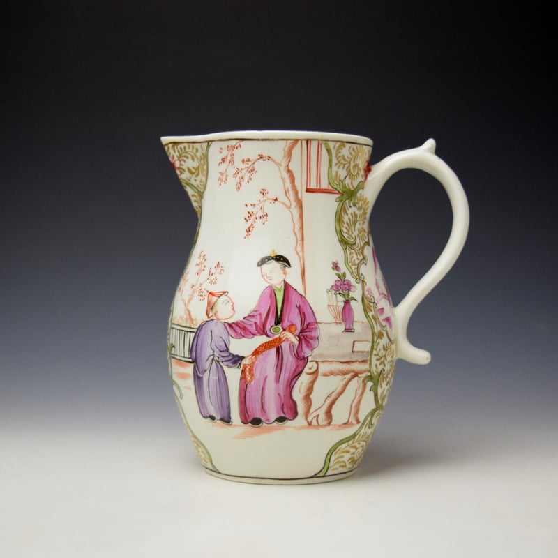 Rare Mandarin Chinese Boy Pattern Large Jug c1785
